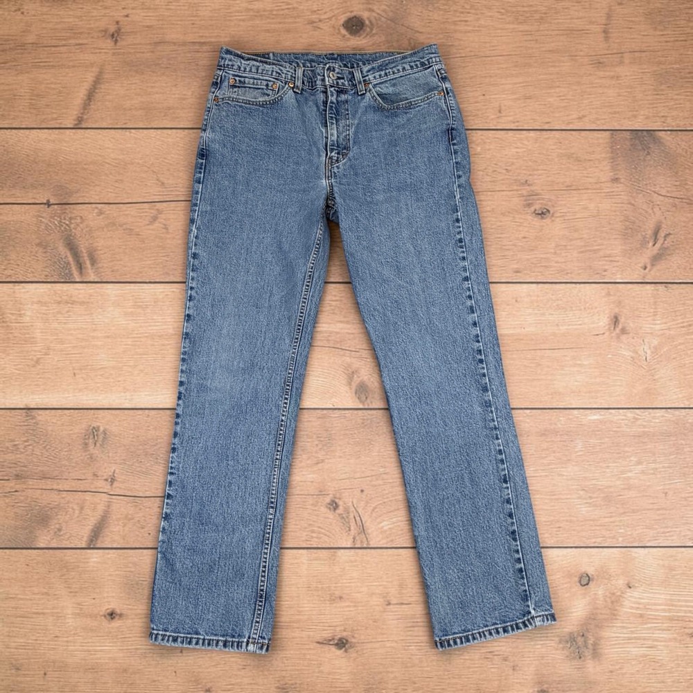 Levis 514 Jeans Mens 36x32 Blue Straight Fit Stretch Denim Pants